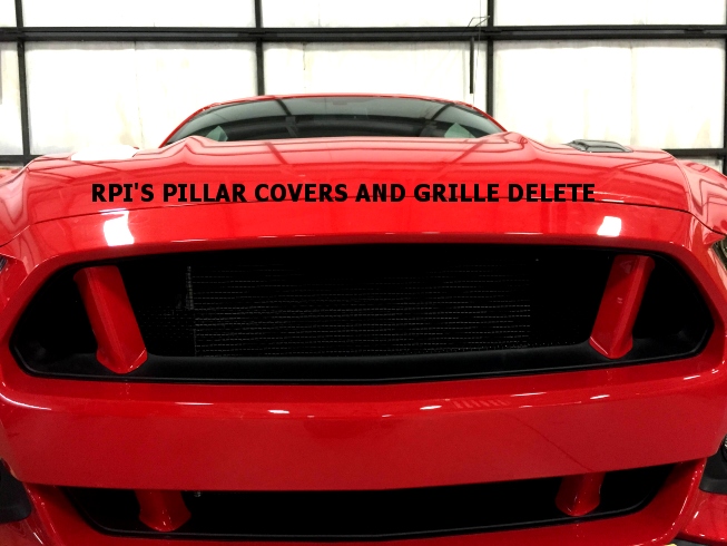 RPI Designs 2015 Ford Mustang Painted Front Grille Pillar Cover | 2015 ...