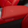 C7 Corvette GM Red Leather Embroidered Stingray Logo Console Lid