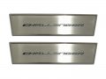 2009-2023 Dodge Challenger Door Badge Plate Brushed/Carbon