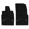 2020-2025 C8 Corvette Lloyd Floor Mats C8 Flags Black and Corvette Word Combo