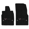 2020-2025 C8 Corvette Lloyd Floor Mats - C8 Flags Silver/Stingray Word Combo