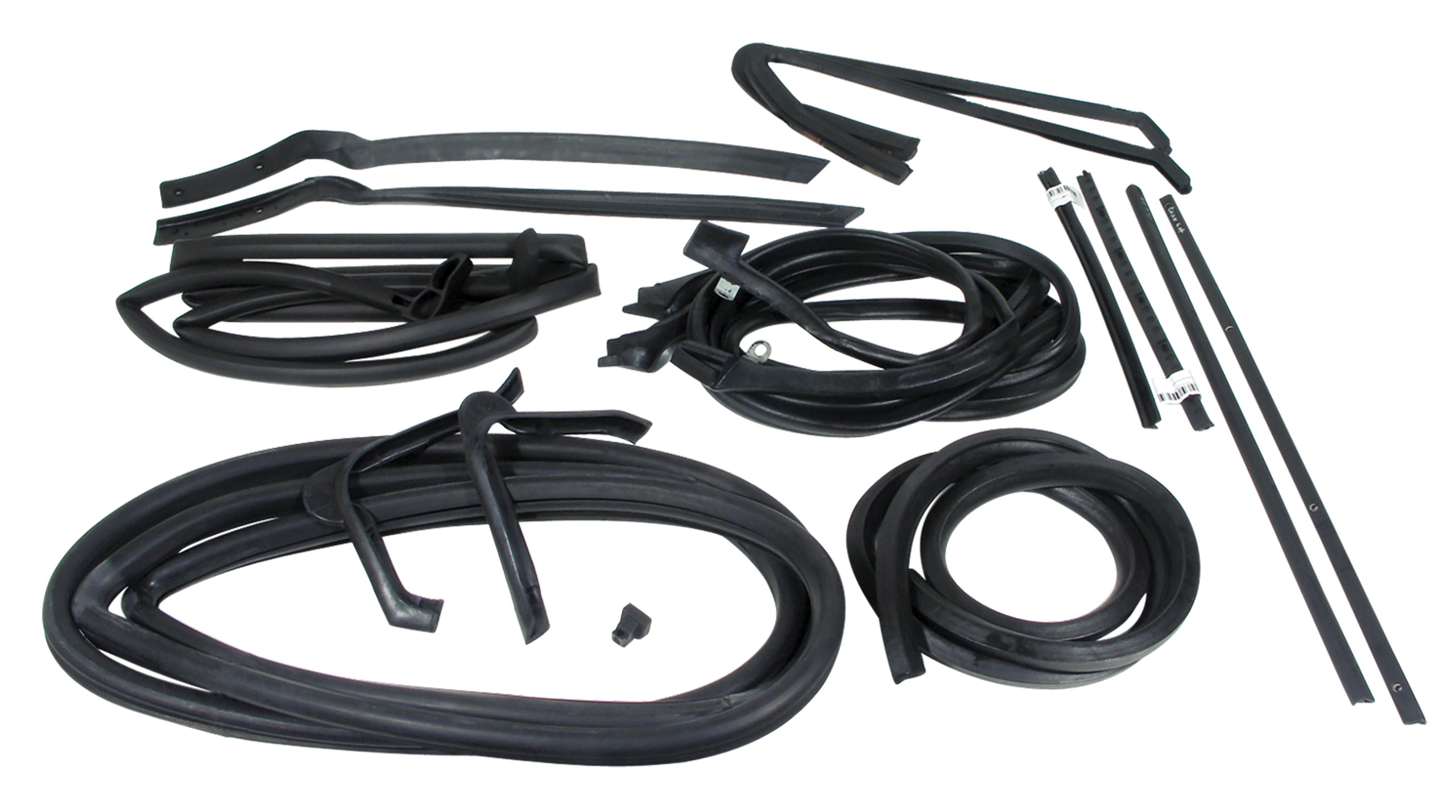 1963-1967 C2 Corvette Weatherstrip Kit - Body Convertible 17Pc