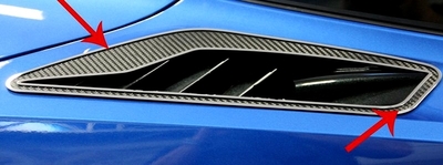C7 Corvette Stingray Carbon Fiber Rear Quarter Panel Vent Overlays