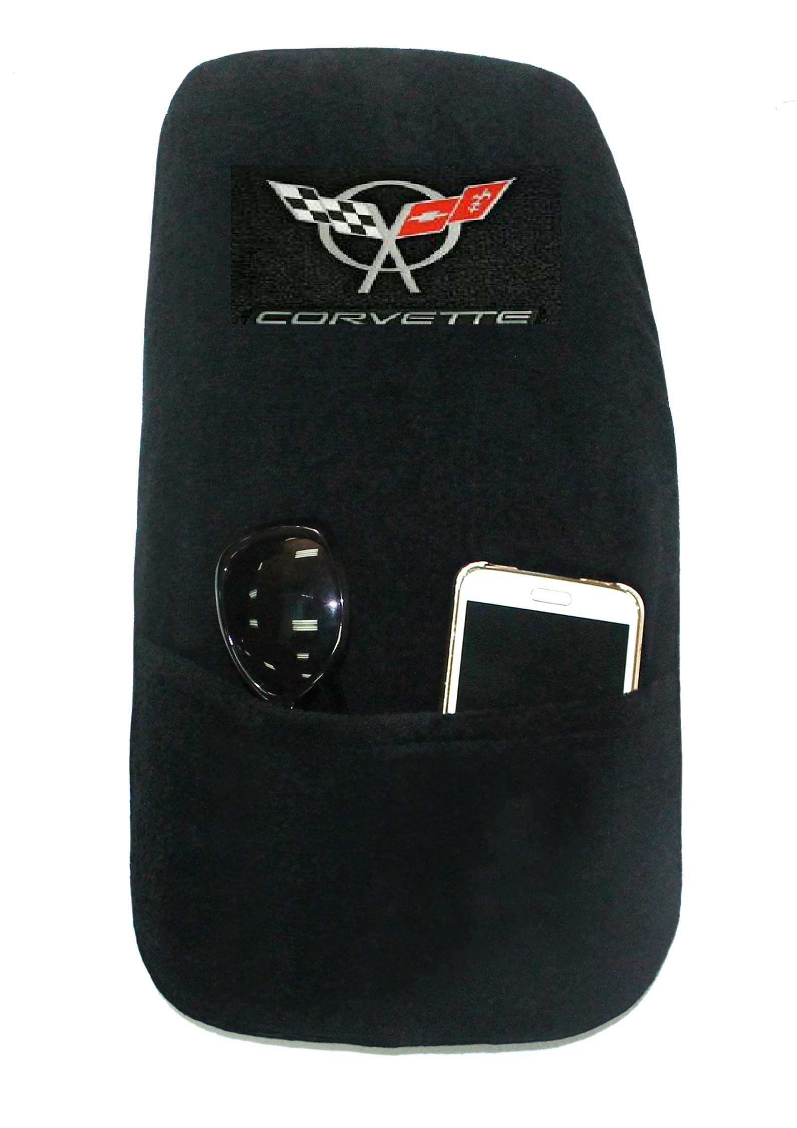 1997-2004 C5 Corvette Embroidered Emblem Center Console Cover