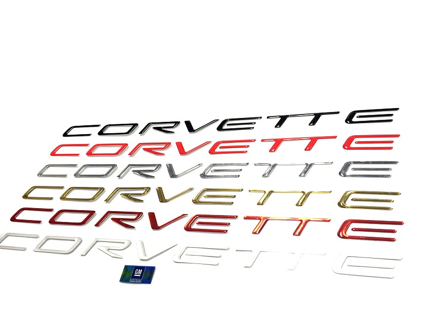 C5 Corvette Domed Rear Bumper Lettering Letters Inserts
