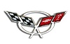 1997-2004 C5 Corvette Steering Wheel Domed Decal Emblem