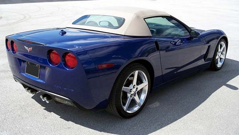 Beige C6 convertible top