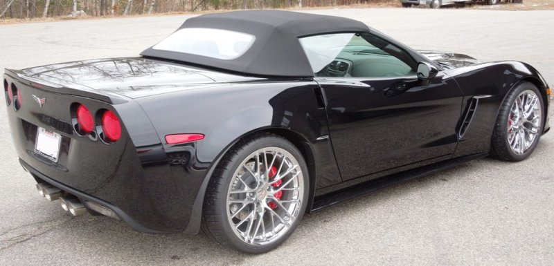 C6 convertible black top