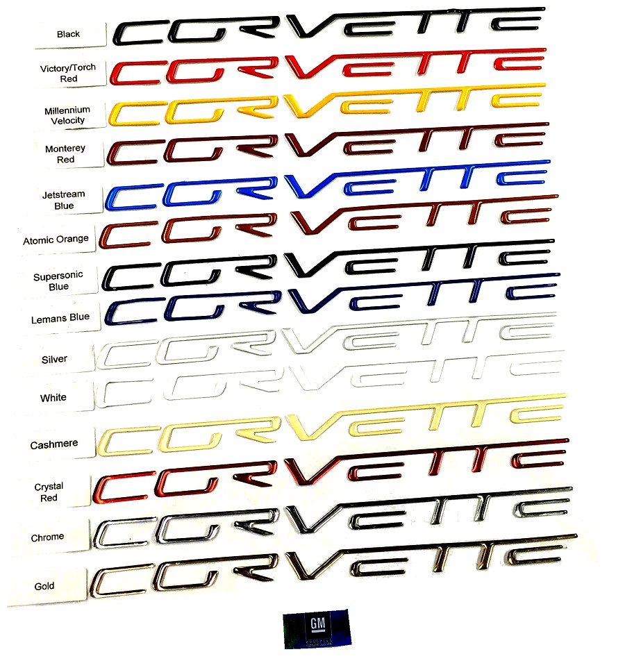 c6 corvette domed dash lettering letters inserts airbag