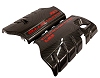 C6 Corvette LS3 Hydro Carbon Fiber Fuel Rail Covers Set