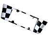C6 Corvette License Plate Frame - Checker Flag Airbrushed