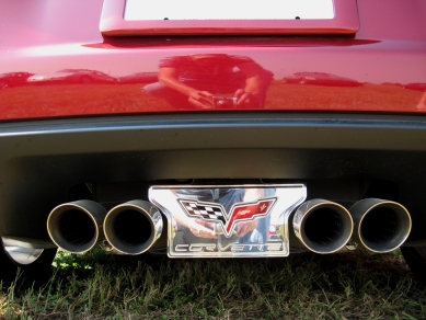 C6 Corvette Billet Exhaust Filler Panel Plate