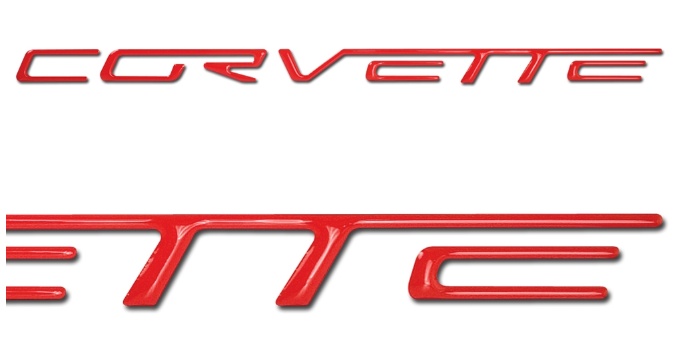 C6 Corvette Dash Letters Domed Lettering Kit