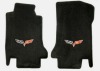 C6 Corvette Lloyd Front Floor Mats w/Flag Logo