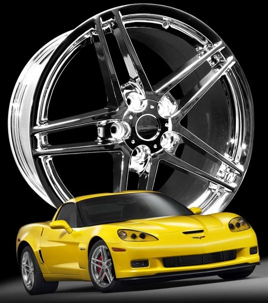 C6 Corvette Chrome Wheels; Z06