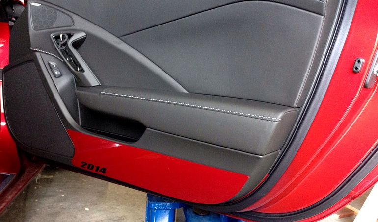 C7 Corvette Door Kick Panels - Painted Any Color