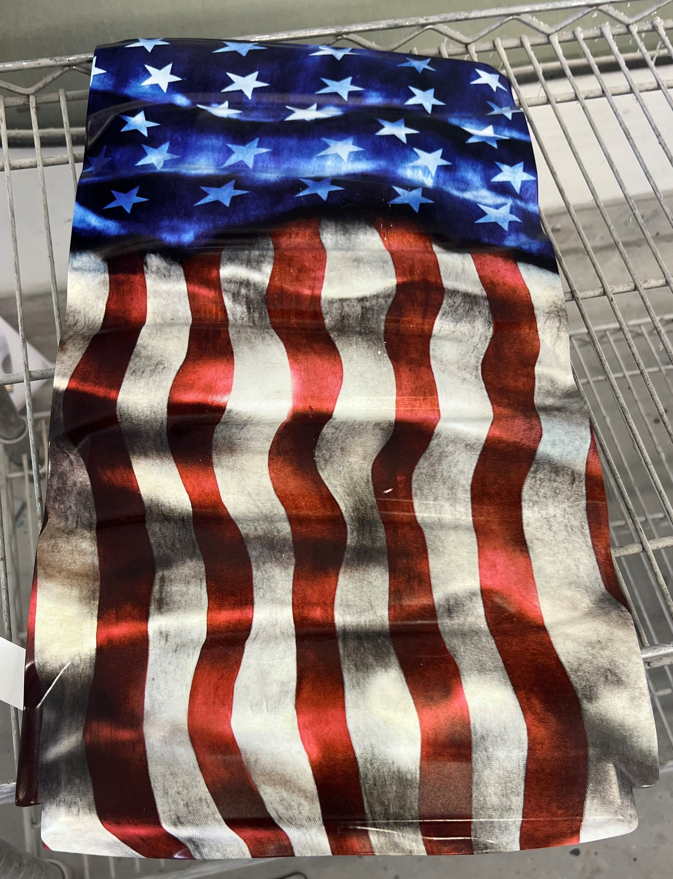 C7 Corvette Airbrushed US Flag Plenum Engine Cover