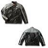 C7 Corvette Black and Gray Leather Stingray Jacket