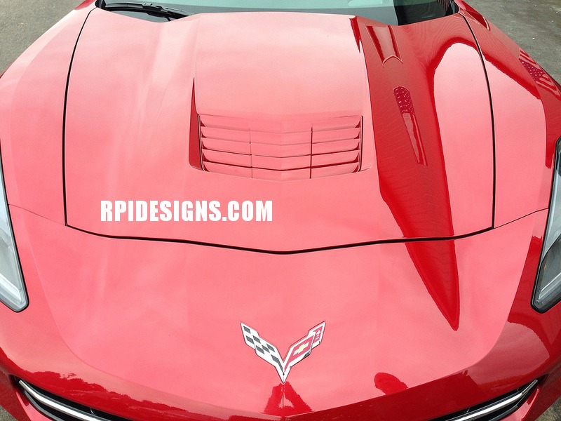 C7 Corvette Stingray Painted Hood Vent Grille. 