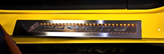 C7 Corvette Stingray Illuminated and Logo Door Sill Plates (Overlays)