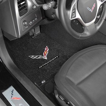 C7 Corvette Lloyd Floor Mats Logo Embroidered Ultimats