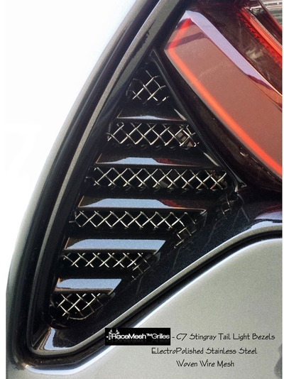 C7 Corvette Stingray RaceMesh Rear Taillight Bezel Grilles package