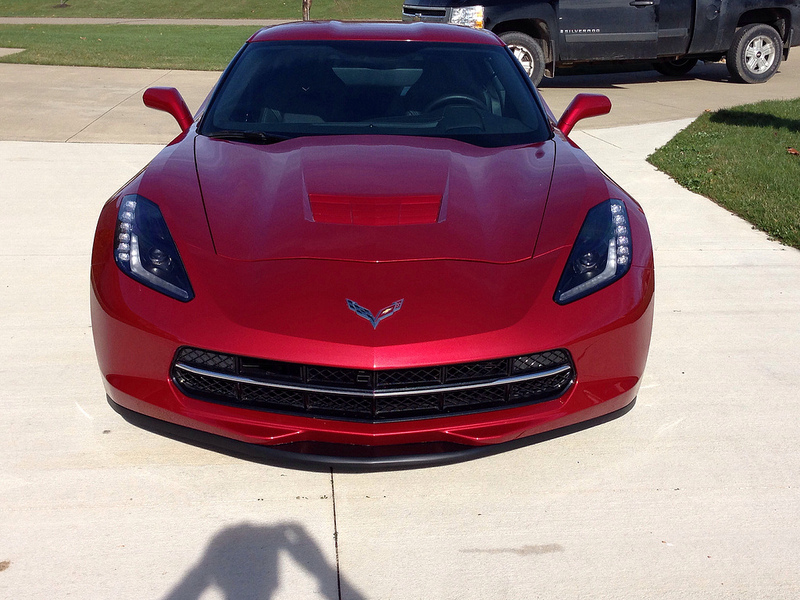 C7 Corvette stage 1 front splitter front view