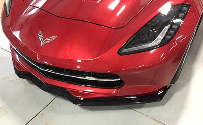 c7 Corvette Z06 Front splliter overhead view 