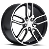 C7 Corvette Stingray Z51 Wheels - Black w/Machined Face (Set)