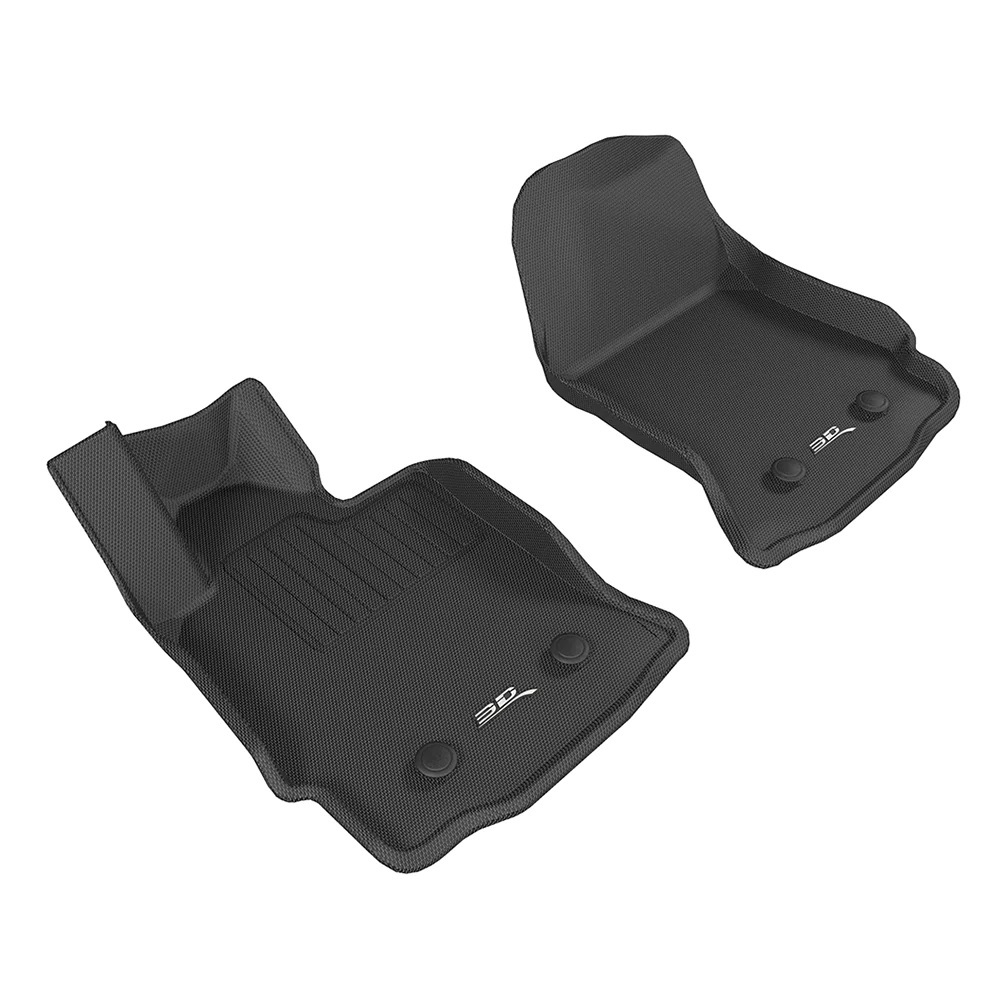 2020-2025 C8 Corvette 3D MAXpider Kagu Rubber All Weather Floor Mats Black