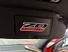 2025 C8 Corvette 70th Anniversary Visor Warning Label Decals Covers