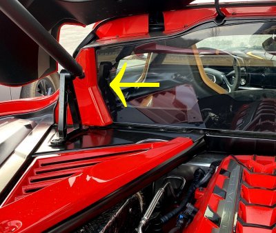 C8 Corvette Painted Engine Compartment Hatch Filler Covers