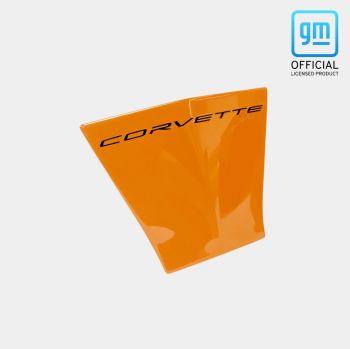 C8 Corvette Front Bumper License Tag Insert CORVETTE Logo