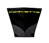 2020-2024 C8 Corvette Front Bumper License Tag Insert CORVETTE Logo