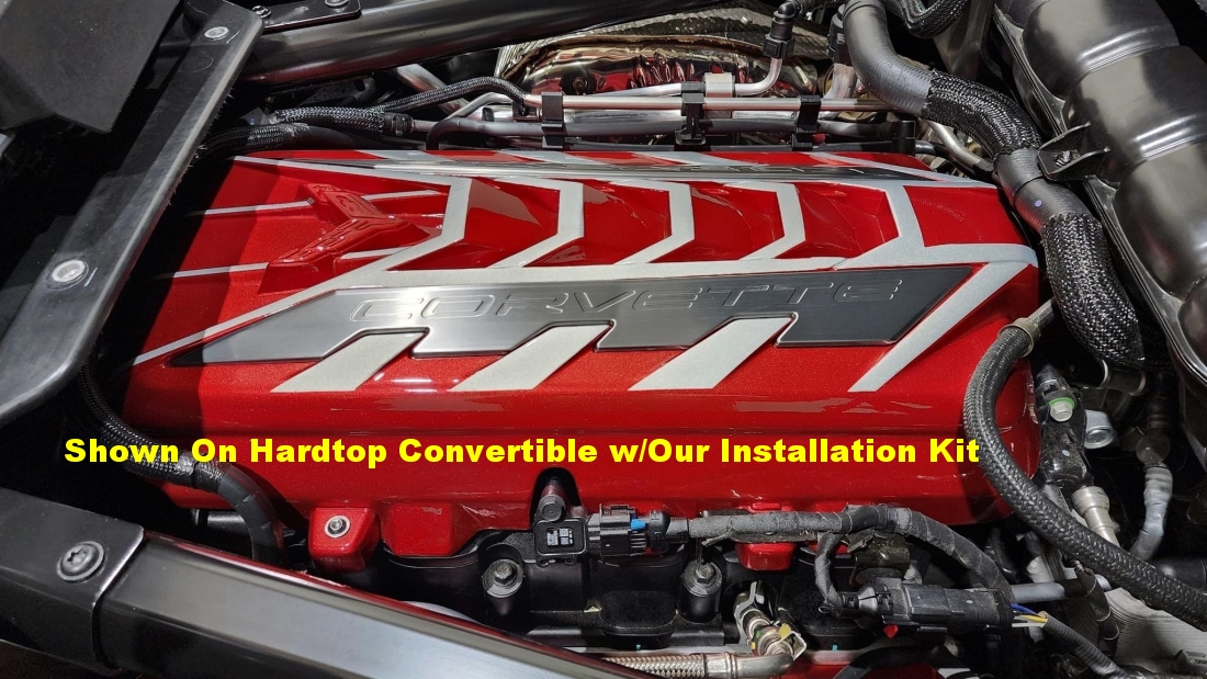 C8 Corvette LT2 Red Engine Cover