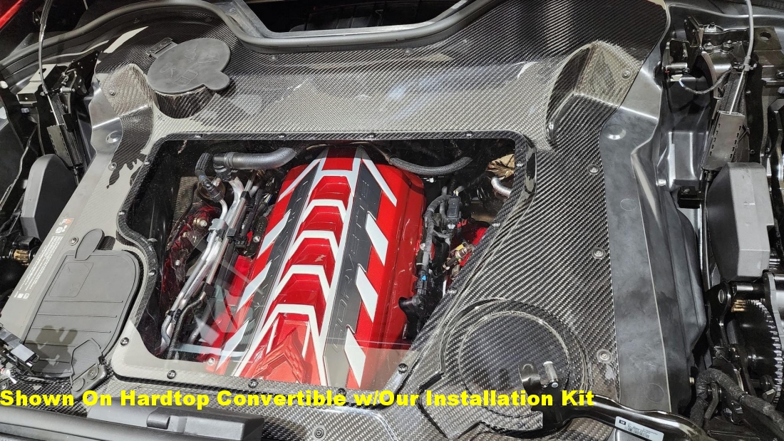 C8 LT2 Red Engine Cover