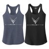 C8 Corvette Ladies Foil Racerback Tank Top