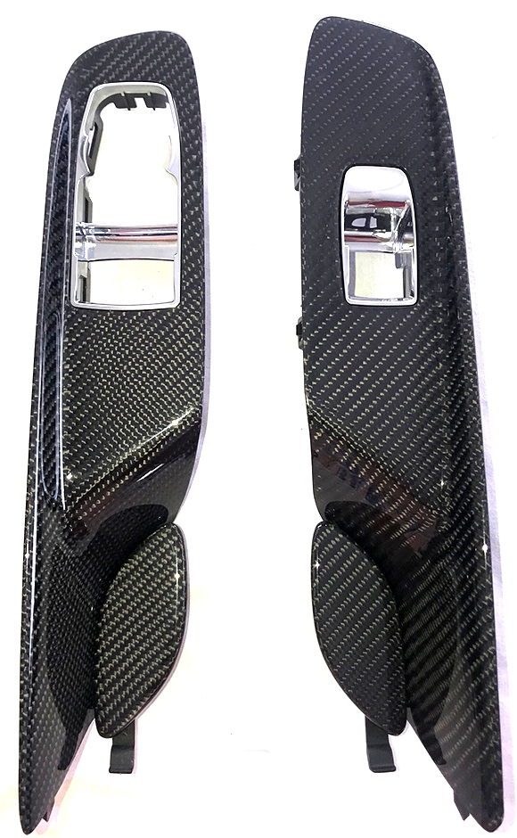 2020-2025 C8 Corvette Carbon Fiber Driver and Passenger Power Window Bezels