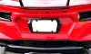 2020-2025 C8 Corvette Painted Rear License Plate Frame