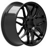 2020-2024 C8 Corvette Reproduction Replica Gloss Black Rim Wheel 19x8.5