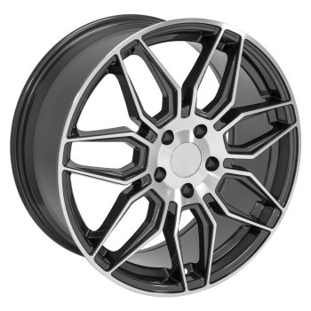 2020-2023 C8 Corvette Reproduction Replica Gunmetal Machined Rim Wheels Package