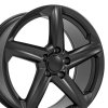 2020-2024 C8 Corvette Z06 Style Reproduction Replica Satin Black 5-Spoke Rim Wheels Package