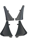 2020-2025 C8 Corvette Black Premium XL Splash Guards 4pc