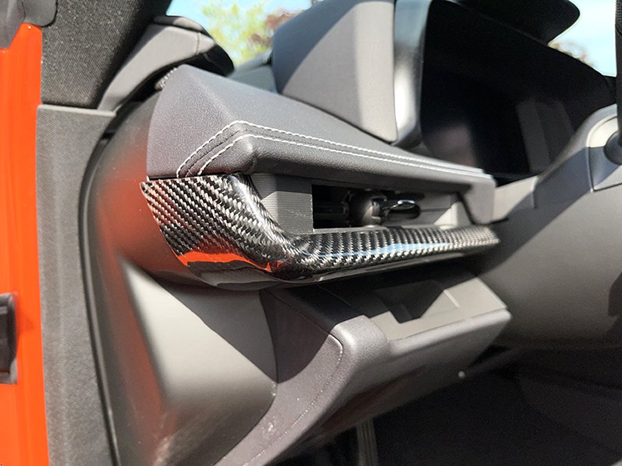 2020-2025 C8 Corvette High Gloss Carbon Fiber 3-Piece Dash Trim Package Overlay