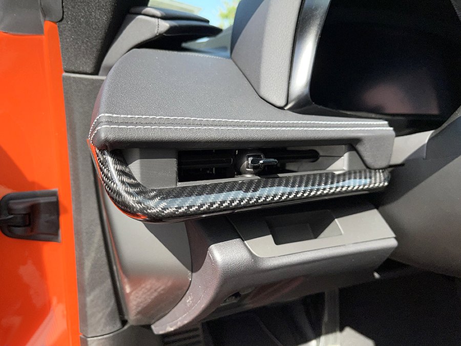 2020-2025 C8 Corvette High Gloss Carbon Fiber Driver Side Dash Trim Overlay