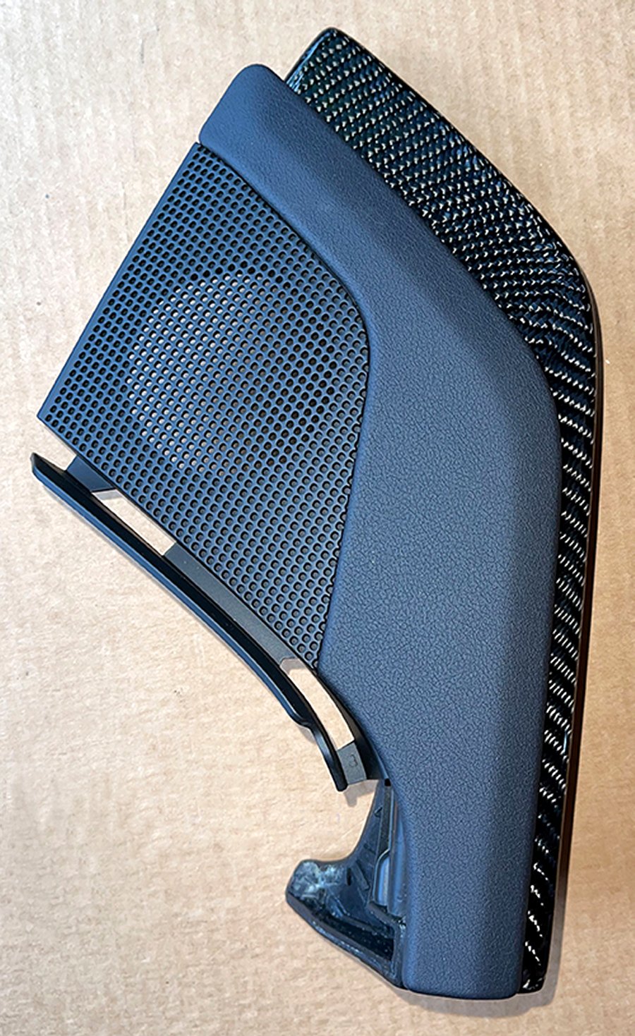 2020-2025 C8 Corvette High Gloss Carbon Fiber Main Dash Driver Speaker Trim Pad Replacement