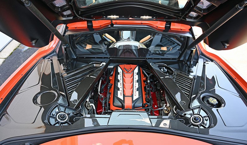 2020-2025 C8 Corvette Carbon Fiber Engine Bay Panels 3 piece set