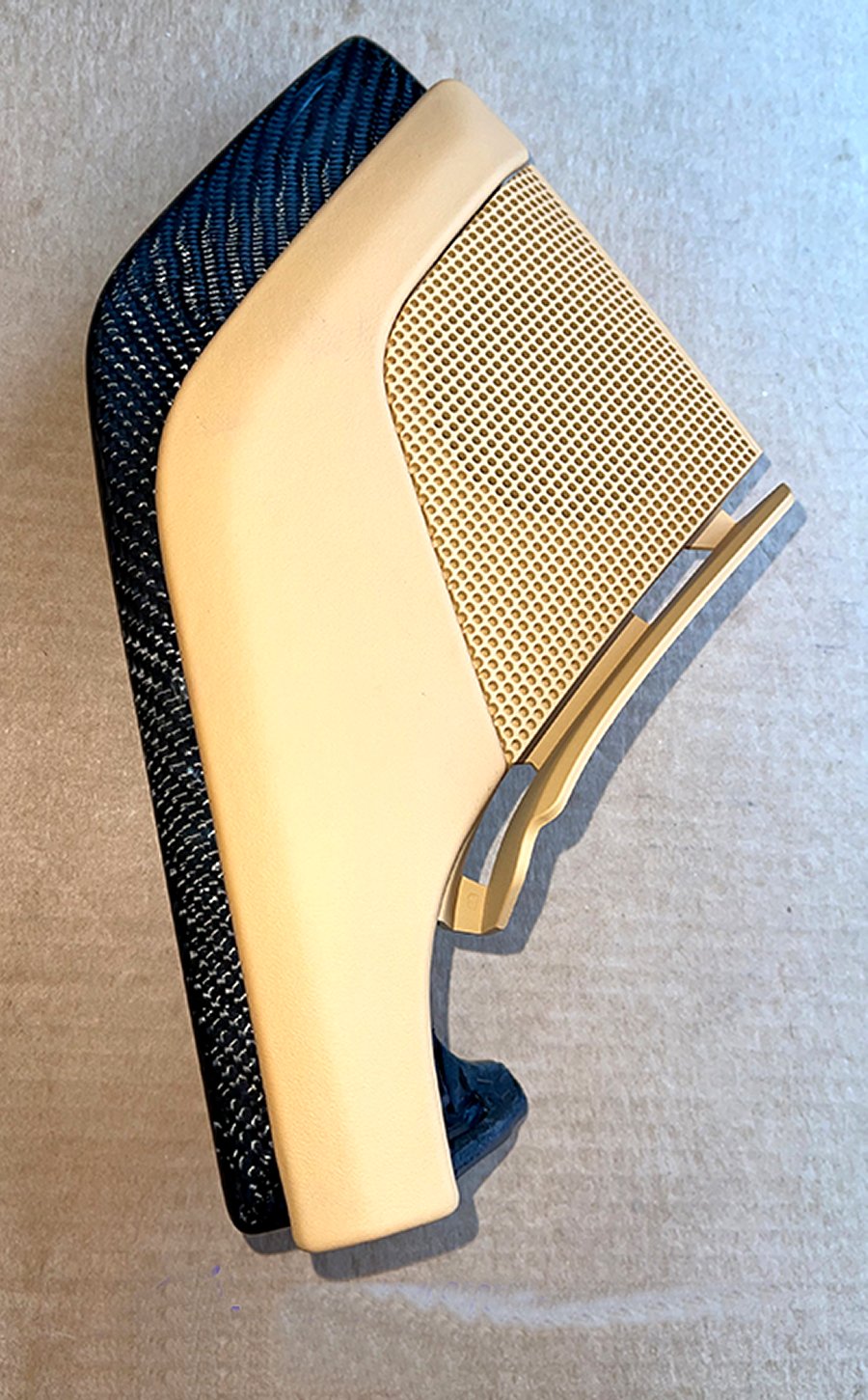2020-2025 C8 Corvette High Gloss Carbon Fiber Main Dash Passenger Speaker Trim Pad Replacement