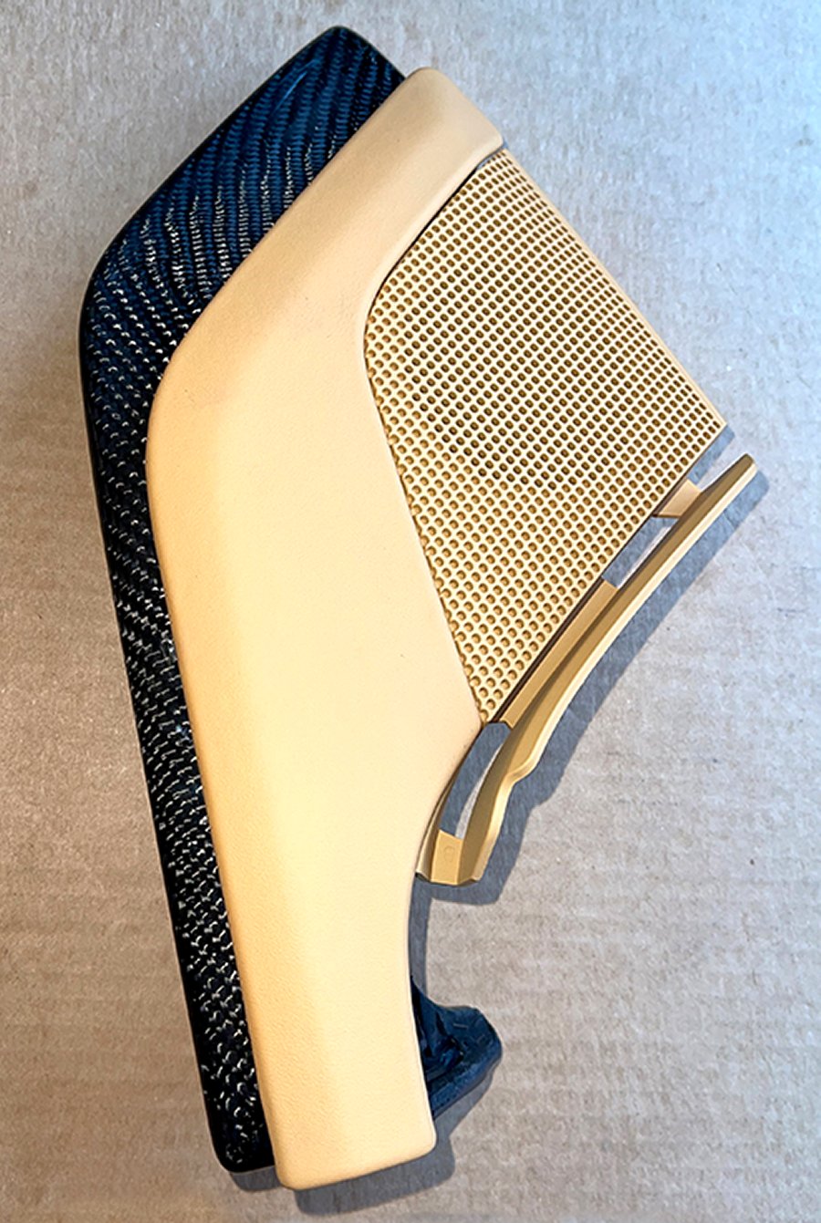 2020-2025 C8 Corvette High Gloss Carbon Fiber Passenger Side Dash Speaker Cover Replacement