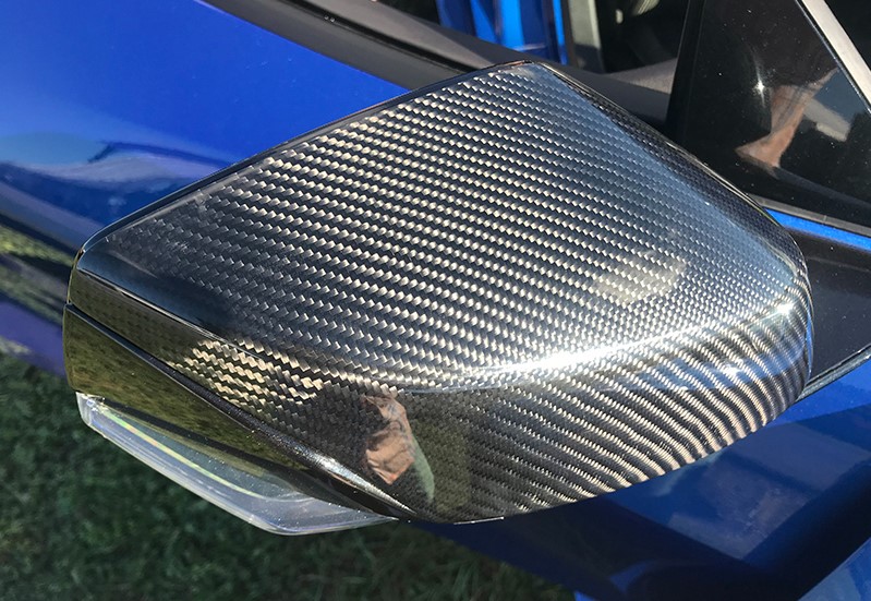 2020-2025 C8 Corvette High Gloss Carbon Fiber Side Mirror Covers - Pair